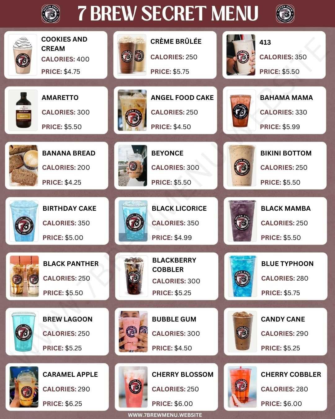 7 Brew Secret Menu With Prices | Updated February 2025