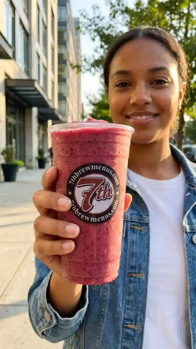 Blackberry Cobbler Wildberry Smoothie from 7 Brew Menu