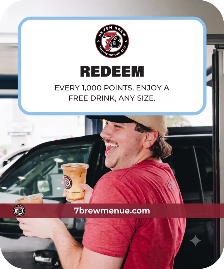 redeem every 1000 points and enjoy a drink