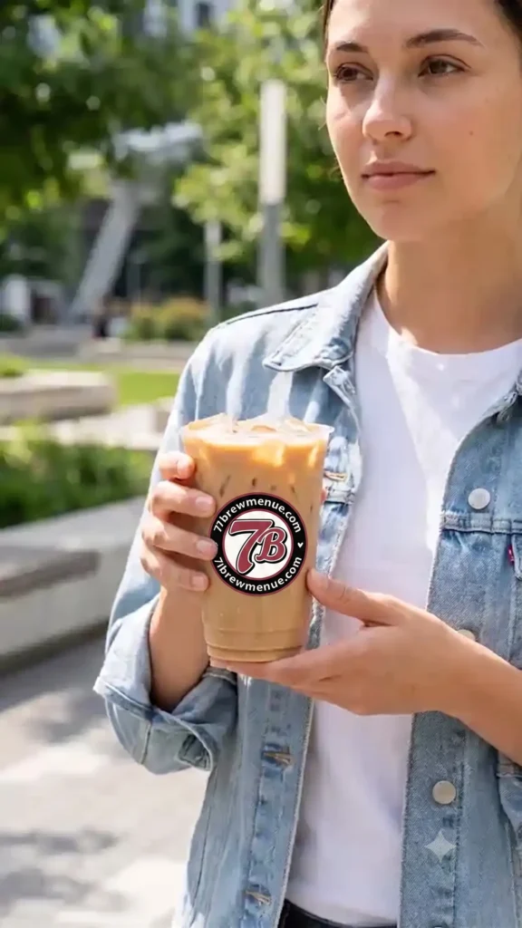 Iced Cookie Butter Drink from 7 Brew Menue