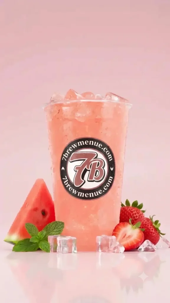 Peach Lemonade from 7 Brew Menu