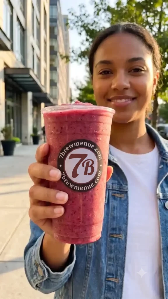 Blackberry Cobbler Wildberry Smoothie from 7 Brew Menu